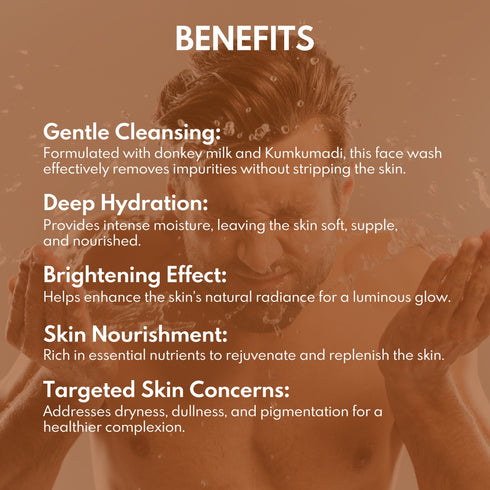 Wildflower Naturals Kumkumadi + Donkey Milk Face Cleanser