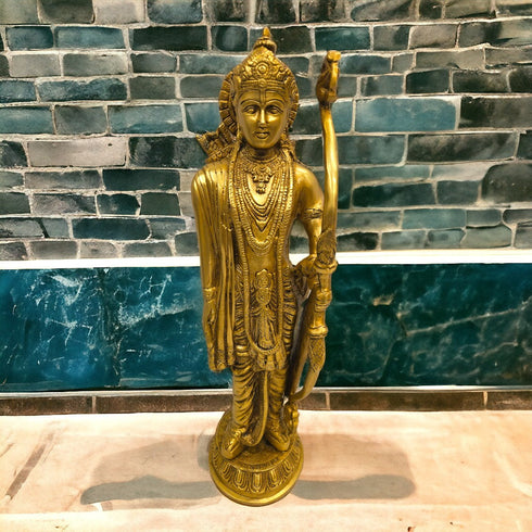 Tamas Brass Antique Ram Darbar Lord Rama, Lord Hanuman, Lord Lakshman, Sita Mata, Statue/Idol