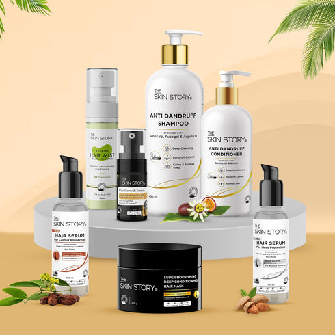 The Skin Story Keratin Hair Care Duo for Frizzy Hair & Oily Scalp