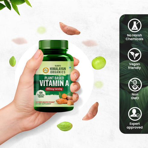 Himalayan Organics Plant Based Vitamin A Capsules