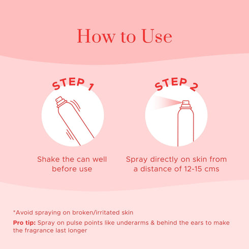 PureSense Love British Rose Body Spray | From the makers of Parachute Advansed