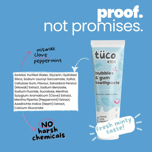 Tuco bubbles & gum toothpaste