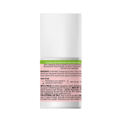 PureSense Joy Grapefruit Whitening Roll-on Deodorant