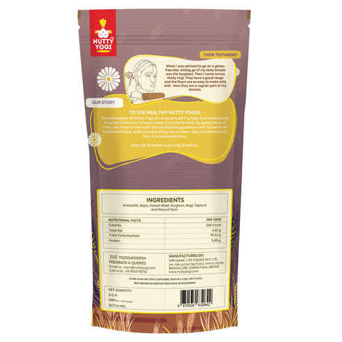 Nutty Yogi Gluten Free Multi Millet Atta