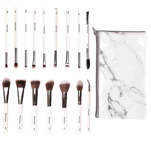 Praush 16 Pcs Professional Makeup Brush Set (Face + Eyes)