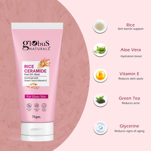 Globus Naturals Rice Radiance Combo For Korean Glass Skin Set of 5
