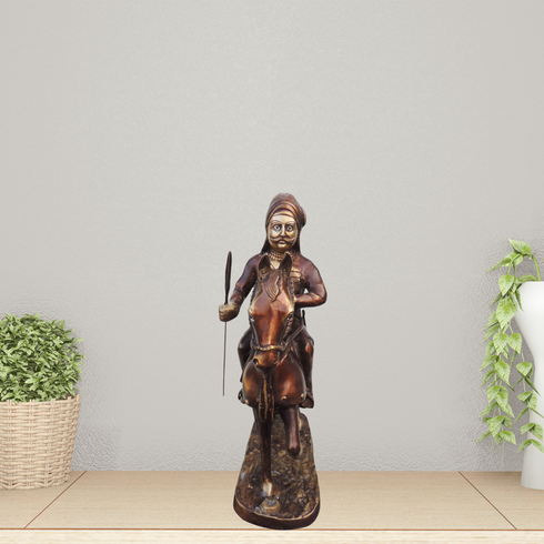 Brass Maharana Pratap Statue 16.4Kg