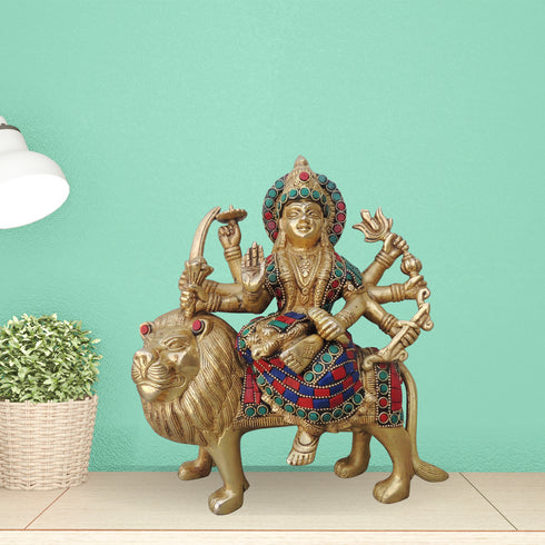 Brass Durga Ji Goddess Idol 3.15Kg