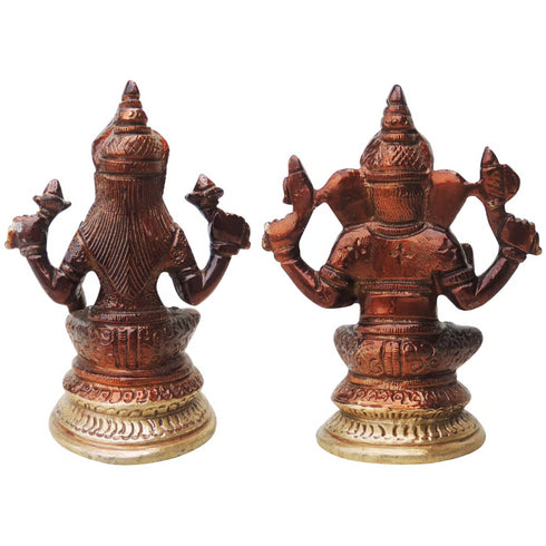 Brass Laxmi Ganesh Pair Idol 1.2kg
