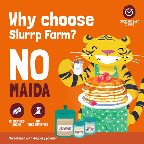 Slurrp Farm Blueberry & Classic Combo: Millet Pancake