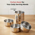 Vinod Stainless Steel Vati Katori Set of 6 Pieces 300 ml Highest Grade Steel Tough and Strong Easy to Clean Dishwasher Safe and Rust Free