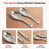 Vinod Stainless Steel Rice Server Rice Spoon Rice Chamcha Set of 2 25 cm High Grade Stainless Steel Mirror Finish Rust Free No 3