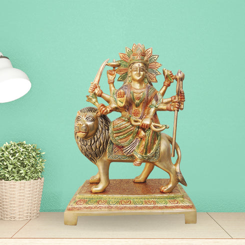 Brass Durga Ji Goddess Idol Statue 5.4Kg