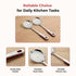 Vinod Stainless Steel Queens Perforated Skimmer Heavy Gauge Strainer Jhara 36.5 cm I Set of 2 I no 1