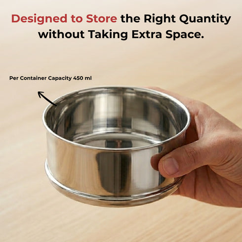Vinod Stainless Steel Deluxe Hot Tiffin with 3 Compartment Insulated Rust Free Leak Proof Dishwasher Safe Strong and Tough