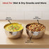 Vinod Stainless Steel Royal Hammered Bowl Set of 6 Pieces 100 ml High Grade Steel Scratch and Dent Resistant Dishwasher Safe No 5