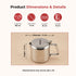 Vinod Stainless Steel Teapot 750 ml