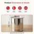 Vinod Stainless Steel Pawali Capacity 30 Litre with Heavy Duty Steel Body Shiny Finish Rust Free Finish and Easy to Clean Surface No 18