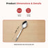 Vinod Moscow Stainless Steel Spoon Set of 12 Piece Heavy Gauge Steel Mirror Finish Rust Free Tough Strong and Durable Easy to Clean