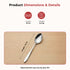 Vinod Florence Stainless Steel Baby Spoon Set of 12 Piece Heavy Gauge Steel Mirror Finish Rust Free Tough Strong and Durable