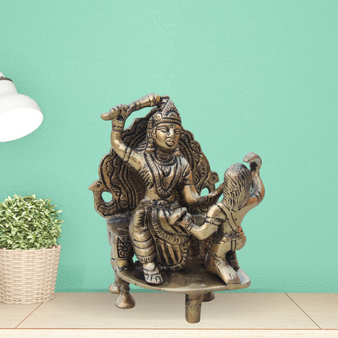 Brass Baglamukhi Idol 0.8Kg