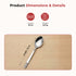 Vinod Moscow Stainless Steel Dessert Spoon Set of 12 Piece Heavy Gauge Steel Mirror Finish Rust Free Tough and Strong Dishwasher safe