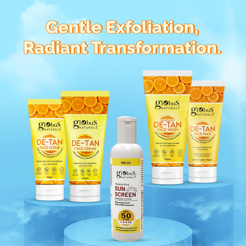 Globus Naturals De Tan Face Scrub