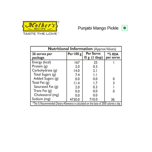 Mothers Recipe Pune Punjabi Mango Pickle