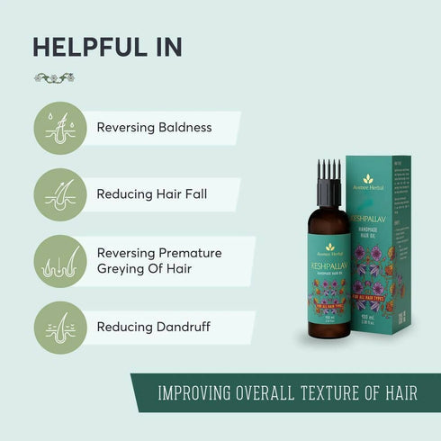 Avimee Herbal Keshpallav Hair Oil For Hair Growth With Amla