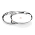 Vinod Stainless Steel Kanchan Bogi Dish Set of 6 18 cm Serving Dish Snack Plate High Grade Stainless Steel Mirror Finish and Rust Free