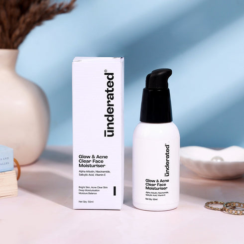 Underated Glow and Acne Clear Face Moisturiser