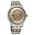 Titan Golden Heart Skeletal Automatic Analog with Silver Dial Dual