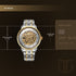 Titan Golden Heart Skeletal Automatic Analog with Silver Dial Dual