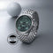Titan Micromotors Analog with Independent Hour Minute and 2nd Sub-Dial Green Dial