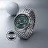 Titan Micromotors Analog with Independent Hour Minute and 2nd Sub-Dial Green Dial