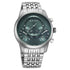 Titan Micromotors Analog with Independent Hour Minute and 2nd Sub-Dial Green Dial