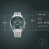 Titan Micromotors Analog with Independent Hour Minute and 2nd Sub-Dial Green Dial