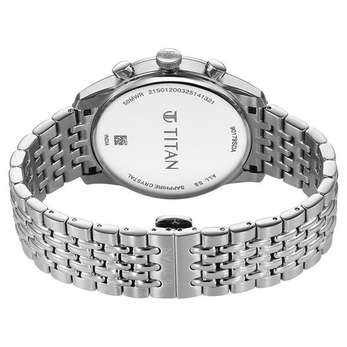 Titan Micromotors Analog with Independent Hour Minute and 2nd Sub-Dial Green Dial