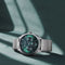 Titan Classique Suave Quartz Green Dial Silver Stainless Steel Mesh Strap Watch