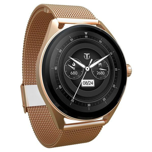 Titan Crest with AMOLED Display and AOD, Functional Crown Smartwatch