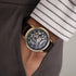 Titan Phoenix Skeletal Automatic Analog with Gun Dial Brown Leather Strap Watch for Men