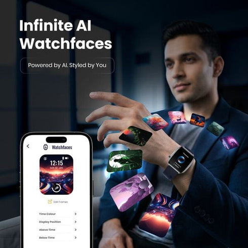 Titan Smart 4.0 Smartwatch AI Voice assistant Smart Hydration
