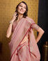 Vasthrlay Women's Cotton Unstitched Blouse Saree