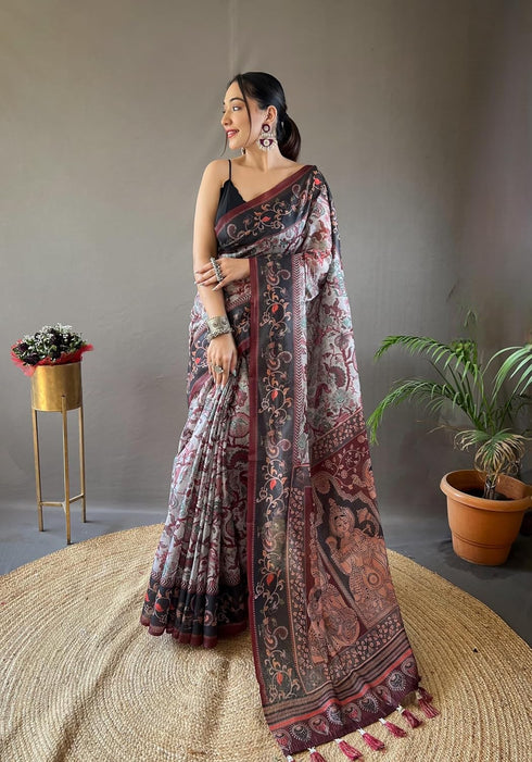 Vasthrlay Kalamkari Cotton Blouse Ethnic Wear