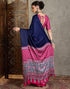 Vasthrlay Printed Tassels Unstitched Maroon Saree