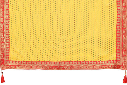 Vasthrlay Fashion Georgette Bandhej Red Ethnic Wear