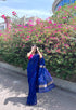 Vasthrlay Silver Unstitched Saree