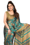 Vasthrlay Fashion Chiffon Printed Navy Ethnic Wear