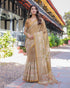 Vasthrlay Handloom Cotton Tassels Saree