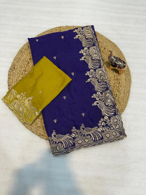 Vasthrlay Georgette Embroidery Unstitch